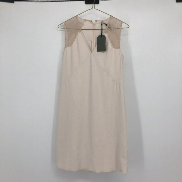 NWT  Allsaints Prism mini Dress Oyster White lace size 2 w/flaw - Picture 14 of 15